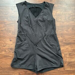 Lululemon French Terry V-Neck Romper 
Black 
Size 4
